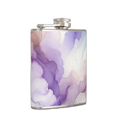 Flasques Art abstrait aquarelle orchidée pourpre en fleurs (Droite)