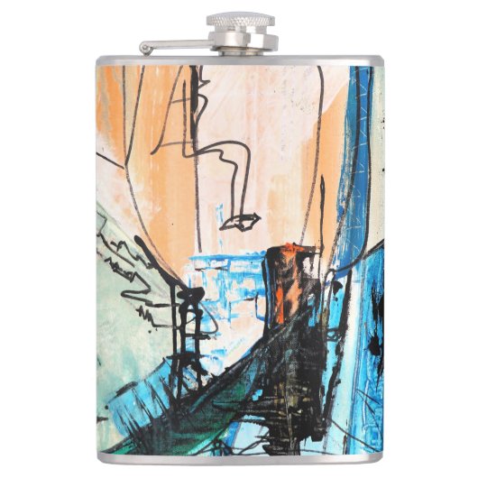 Flasques Art Abstrait original (Devant)