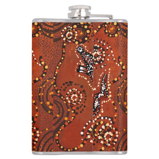 FLASQUES ART CROCODILE (Dos)