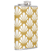 Flasques Art Déco, motif aux motifs géométriques et fleuris (Droite)