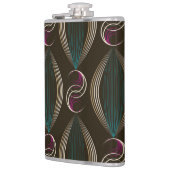 Flasques Art déco : motif vintage géométrique. (Gauche)