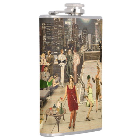 Flasques Art Déco Skyline (Droite)