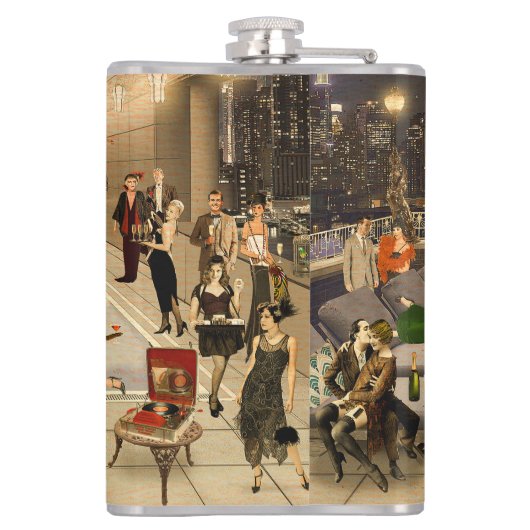 Flasques Art Déco Skyline (Dos)