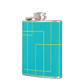 Flasques Art graphique urbain bleu moderne, simple et minim (Gauche)