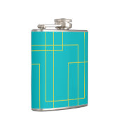 Flasques Art graphique urbain bleu moderne, simple et minim (Droite)