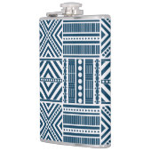 Flasques Art Motif tribal bleu (Gauche)