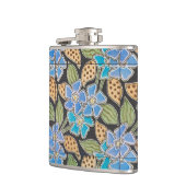 Flasques Art Nouveau Classique Fleur de Bleuet Orné (Gauche)