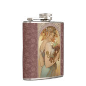 Flasques Art Nouveau Femme Mucha Belle (Droite)