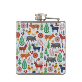 Flasques Art populaire scandinave Monogramme Motif Boho Mod (Dos)