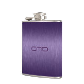 Flasques Aspect en aluminium brossé profond violet (Gauche)