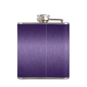 Flasques Aspect en aluminium brossé profond violet (Dos)