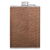 Flasques Aspect en cuir Brown personnalisé (Dos)