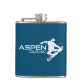 Flasques Aspen Colorado Snowboardeur (Devant)