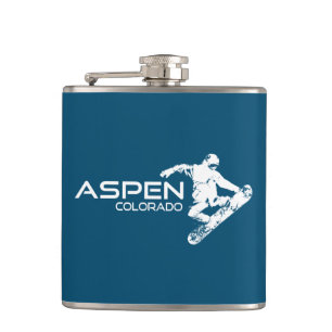Flasques Aspen Colorado Snowboardeur