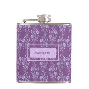 Flasques Assez pourpre et lilas floraux
