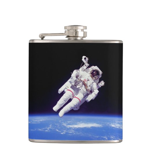 Flasques Astronaut Jetpack Spacewalk Earth Orbit Photo (Devant)