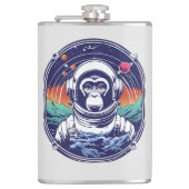 Flasques Astronaute du singe spatial (Devant)