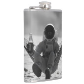 Flasques Astronaute sur la lune avec de la bière (Droite)