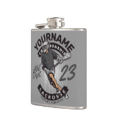 Flasques Attaque de l'équipe sportive du joueur de crosse p (Gauche)