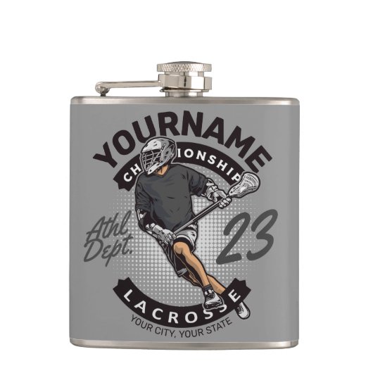 Flasques Attaque de l'équipe sportive du joueur de crosse p (Devant)