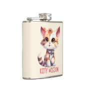 Flasques Attitude Cat Insouciante - Conception Feline Joueu (Droite)