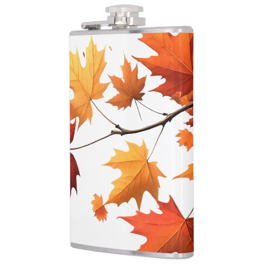 Flasques Authumn leaves Vinyl Wrapped Flask (Gauche)
