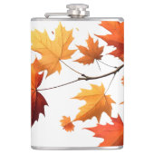 Flasques Authumn leaves Vinyl Wrapped Flask (Devant)