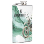 Flasques Aventure en moto verte (Droite)