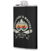 Flasques Aventure Ski Personnalisée Rétro (Gauche)