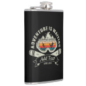 Flasques Aventure Ski Personnalisée Rétro (Droite)