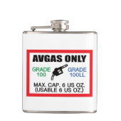 Flasques AVGAS / carburant 100LL uniquement (Devant)