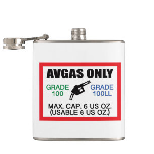 Flasques AVGAS / carburant 100LL uniquement