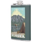 Flasques Avion de Bush et pêche - Latouche, Alaska (Gauche)