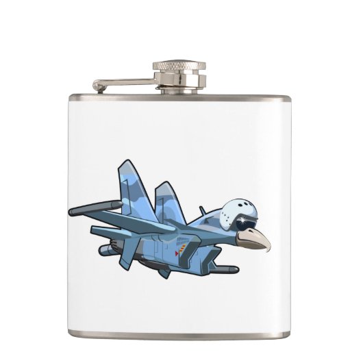 Flasques Avion de caricature (Devant)