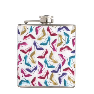Flasques Awesome moderne aquarelle ceinture talon haute cha