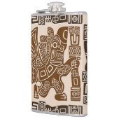 Flasques Aztec Eagle Guerrier Tribal Art antique (Gauche)