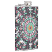 Flasques Aztec géométrique : Motif circulaire coloré (Droite)
