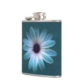 Flasques Azur marguerite en cuir foncé (Gauche)