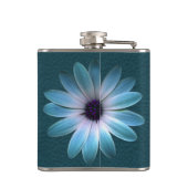 Flasques Azur marguerite en cuir foncé (Dos)