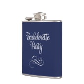 Flasques Bachelorette Bachelorette Bleue Marine Cute 6oz (Gauche)