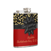 Flasques Bachelorette Empreinte de léopard Black Rouge (Droite)