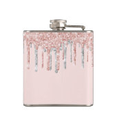 Flasques Bachelotette rose de l'équipe de mariée en or part (Dos)