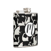 Flasques Bad Cats Knocking Stuff Over, White Cats on Black (Droite)