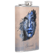 Flasques Bad Girl brosse rustique Votre nom (Droite)