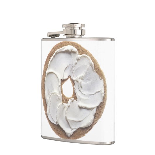 Flasques Bagel avec le fromage fondu (Gauche)