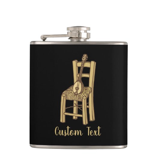 Flasques Baglama sur la chaise (Devant)