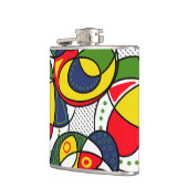 Flasques Bal de plage rouge jaune bleu vert (Gauche)