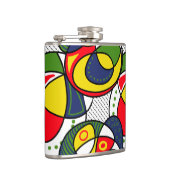 Flasques Bal de plage rouge jaune bleu vert (Droite)