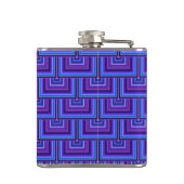 Flasques balance carré bleue et violette (Dos)