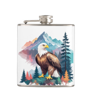 Flasques Bald Eagle Vector Art Animal Majestic Nature